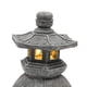 thumbnail image 2 of Estatua de Linterna de Pagoda de Resina de Japonés, Luces de Paisaje de Patio de Jardín con Energía Solar de Torre Oriental, Decoración Del Fernando Luz de estatua al aire libre, 2 of 2