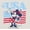 Off White/High Risk Red/Navy, variant on Disney Minnie Mouse Toddler Girls American Flag Graphic Tank Top, Sizes 12M-5T