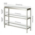 thumbnail image 5 of Evelyn&Zoe Alexis 36" Wide Rectangular Console Table, Satin Nickel, 5 of 8