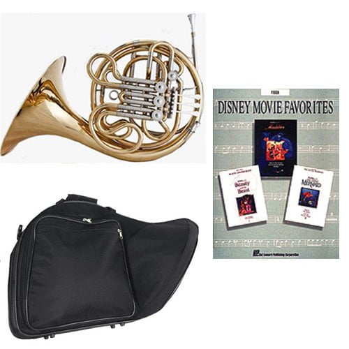 Band Directors Choice Double French Horn Key of F/Bb - Disney Movie Favorites Pack; Includes Intermediate French Horn, Case, Accessories & Disney Movie Favorites Book