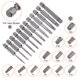 thumbnail image 4 of Uxcell T5-T40 Juego de Puntas de Destornillador Torx de Seguridad Magnético de 6 Puntos, 1/4" de Vástago Hexagonal, Longitud de 2", Paquete de 12, 4 of 6