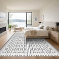 thumbnail image 3 of ODIKA 6'x9' Machine Washable Non-Slip Area Rug, Geometric Gray High Traffic Rug, Gray, 1051527, 3 of 7