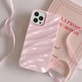 thumbnail image 5 of Compatible iPhone 13 Pro Max Case, 3D Cute Luxurious Wavy Shape, Soft TPU Shockproof Case for Boys and Girls (Pink), 5 of 14