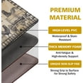thumbnail image 5 of Farmhouse Kitchen Floor Mats Cushioned Anti Fatigue, Non Slip Padded Mats for Floor Kitchen Rugs, Rooster Vintage Comfort Standing Mat Waterproof Doormat Gel Mat for Home Office Desk, 18" x 30", 5 of 5