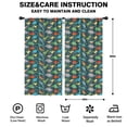 thumbnail image 2 of Blackout Kids Curtains,DarkGreen Dinosaurs Birds Pattern Childrens Insulated Curtains Set Of 2,Bedroom Essentials,Toddler Room Decor 42"x84", 2 of 5