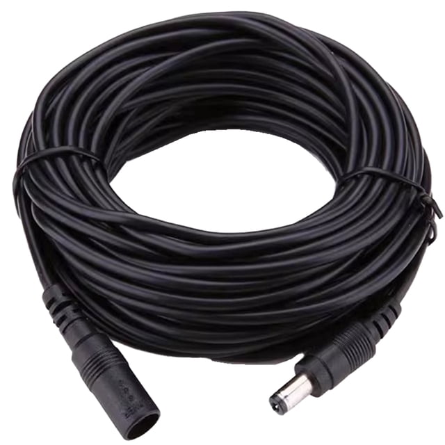 Cable de Extensión de Alimentación de 12 V CC, Cable de Alimentación de 5,5 X 2,1 Mm, 12 M para Cámara de Vigilancia CCTV, Enrutador, Tira LED, Impresora de Radio