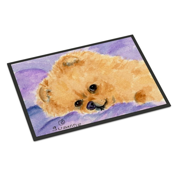 Carolines Treasures SS8834MAT Pomeranian Doormat 18x27 27"L x 18"W multicolor