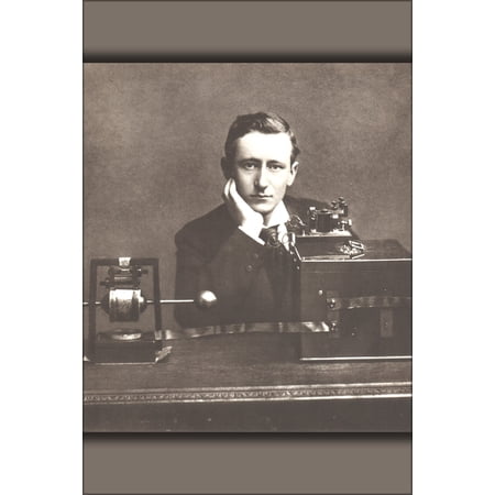 24"x36" Gallery Poster, Guglielmo Marconi posing