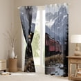 thumbnail image 3 of Castle Fairy Steam Engine Curtains Pack of 2 (42x84 Each),Railway Train Curtains Blackout, 3 of 6