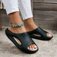 thumbnail image 2 of Rokment Orthopedic Slippers for Women Men Bathroom Shower House Shoes Indoor Outdoor Adult Unisex Non Slip Cloud Pillow Thick Cushioned Water Sandals Beach Light Gray Size 9.5, 2 of 5
