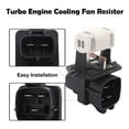thumbnail image 3 of Engine Cooling Fan Resistor for 10-13 Kia Optima Sorento Hyundai Santa Fe Sonata, 3 of 8