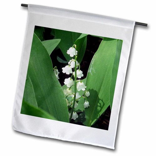 3dRose, Lily Of The Valley , 18 x 27 inch Garden Flag