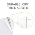 thumbnail image 3 of KastLite 8" x 10" Clear Acrylic Sheet | .080" Thick | OPTIX Lightweight Plexiglass | For Craft Projects, Signage, DIY Projects & More | 20 Pack, 3 of 6
