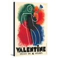 thumbnail image 1 of Valentine Vintage Poster (artist: Loupot) France c. 1929 (12x18 Gallery Wrapped Stretched Canvas), 1 of 1