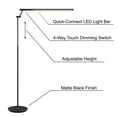 thumbnail image 5 of Lite Source Tilla Black Metal Adjustable Floor Lamp with LED Touch Control, 5 of 5