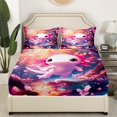 thumbnail image 3 of Erosebridal 3D Axolotl Bed Sheets Set Twin Size, Girls Room Decorative, Lightweight 3 Pieces, 3 of 6