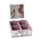 thumbnail image 5 of Caja de almacenamiento de madera, organizador de escritorio, multiusos, para regalos, joyero, 4 ranuras Púrpura, 5 of 9