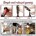 thumbnail image 2 of Wine Bottle Opener Automatic Wine Opener with Foil Cutter, Battery-Powered Wine Bottle Corkscrew for Effortless Wine Opening -Home Use, Parties, and Weddings,Corkscrew Wine Opener., 2 of 8