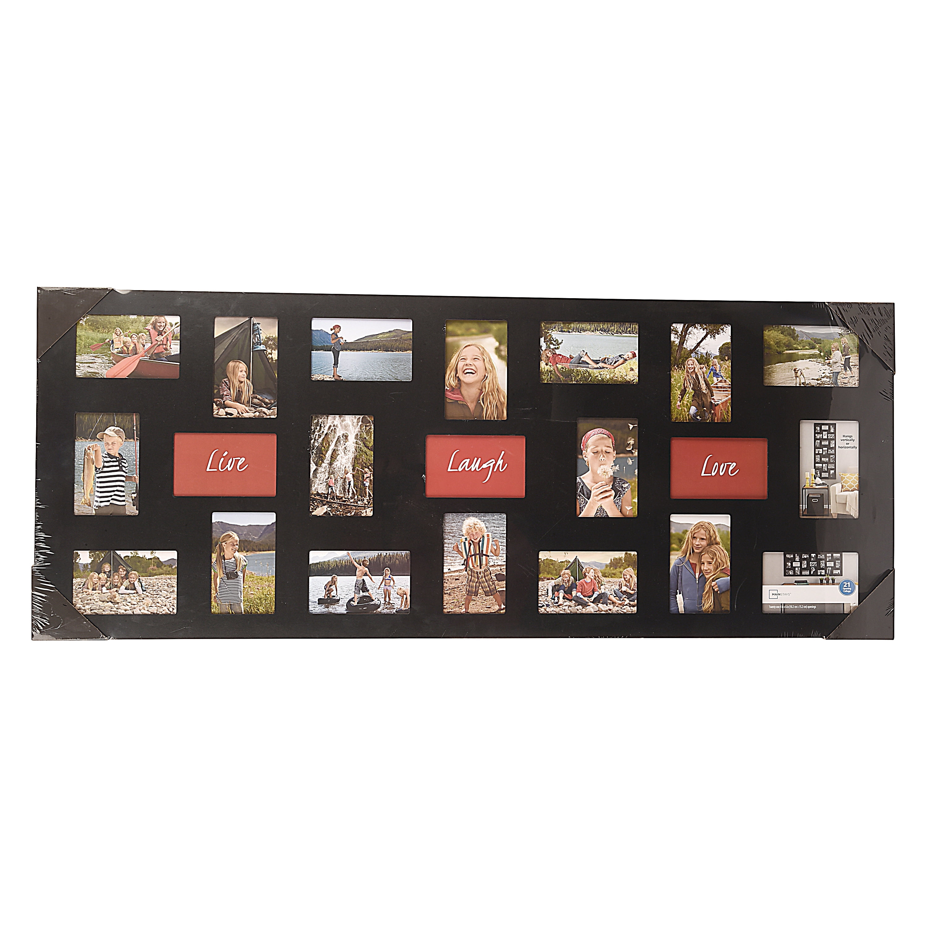 Frame Company Black Multi-Aperture Collage Photo Picture Frame Willow Range 