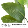 thumbnail image 6 of 7ft Artificial Bird of Paradise Plant, Synthetic Banana Leaf Tree with Textured Wavy White Pot for Home Decor, Perfect Silk Floor Plant, 6 of 7