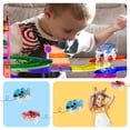 thumbnail image 3 of PicassoTiles Race Track Magnetic Tiles for Kids with 2 Racing Cars – 100PCS STEM Construction Building Blocks Educational Toy Set, 3 of 8