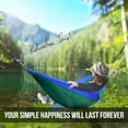 thumbnail image 4 of Yes4All Single Lightweight Camping Hammock with Carry Bag (Green/Blue), 4 of 5