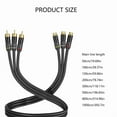 thumbnail image 6 of 3pcs RCA Extension Cable RCA Stereo Video Extension Cable,RCA Male to Female Connectors for Home Theater HiFi Systems, 6 of 10