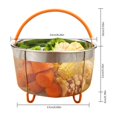 thumbnail image 2 of Stainless Steel Steamer Basket Set,Instant-Pot Accessories for Ninja Foodi Pressure Cooker & Multi Cooker,6Qt, 2 of 8