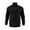Black, variant on Men's Waffle Knit Sweatshirts Casual Quarter Zip Pullover Tops Long Sleeve Mock Neck Sweatshirt with Kangaroo Pocket (L, Army Green)