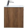 thumbnail image 6 of Elegant Decor VF43030WB 30 in. Single Bathroom Floating Vanity in Walnut Brown - 24 x 18.31 x 19.69 in., 6 of 14
