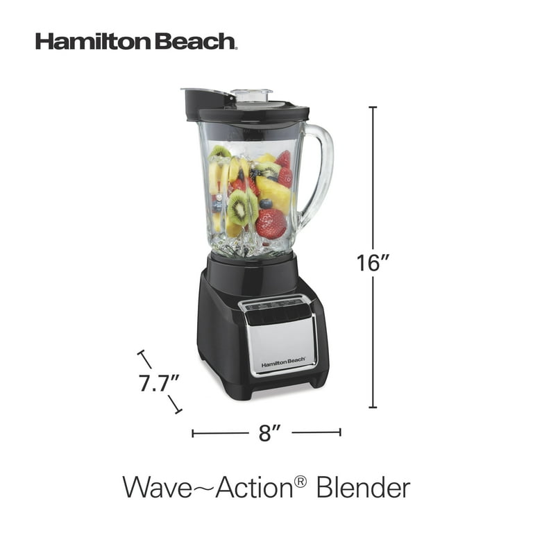 Hamilton Beach Quiet Kitchen Wave Action Smoothie Blender, 48 oz