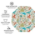 thumbnail image 3 of Honeii Wild Sea Life print Leather Coaster Set of 4, ideal for safeguarding your furniture from drinks spills and effortless cleanup-Octagon, 3 of 6