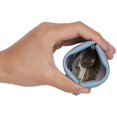 thumbnail image 4 of Monedero Travelambo de piel con cierre para monedas, color azul, 4 of 5
