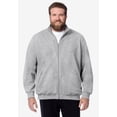 thumbnail image 2 of KingSize Men's Big & Tall Reverse Weave Zip Up Jacket, 2 of 5