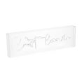 thumbnail image 6 of C'est La Vie 20" X 6" Contemporary Glam Acrylic Box USB Operated LED Neon Light, White, 6 of 7