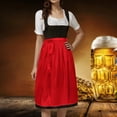 thumbnail image 2 of German Oktoberfest Classic Solid Half Apron With Ties for Women's Party Dress in Bavarian Style, 2 of 2