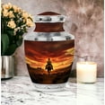 thumbnail image 3 of Cowboy Urn - Cremation Keepsakes For Ashes - Large Urns For Human Ashes Adult Male - Burial Urn For Adult Human Ashes - Keepsake Urn For Human Ashes - Urn For Ashes (Combo - 10" & 3", 5 Pcs), 3 of 5