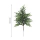 thumbnail image 3 of 2 ramas artificiales de cedro | Tallos verdes navideños de 39 cm con hojas de plástico | Ramitas flexibles con alambre para crear coronas navideñas y decoraciones navideñas, 3 of 4