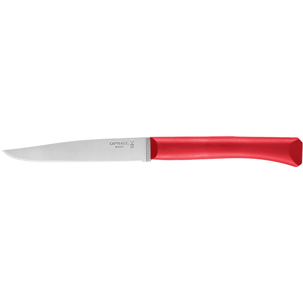 Opinel Set of 4 Red Plastic Handle Steak Knives 001906