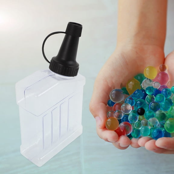 HAMPPLIES 4Pcs Portable Transparent Plastic Beads Storage Containers Reusable with Caps
