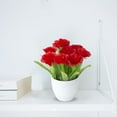thumbnail image 3 of TIELUTT In Realistic Floral Arrangement Centerpiece for Home Flowers for Outdoor Flower Flower Centerpieces for Tables Hanging Flowers Outdoor Mini Roses Flowers, 3 of 5