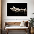 thumbnail image 3 of Elephant Stock White Wolves Wall Art - Horizontal Canvas Wall Art - Living Room Wall Decor - Animal Canvas - Black And White Decor - 48" x 32", 3 of 8