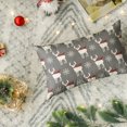 thumbnail image 3 of Sm:)e Christmas Reindeer Snowflake Grey Throw Pillow Cover, 12 x 20 Inch Xmas Winter Holiday Cushion Case Decoration for Sofa Couch, 3 of 7