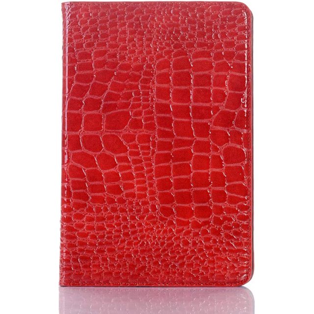 Étui pour iPad Mini 5e/4e Génération, Étui Folio en Cuir Réflecteur Crocodile, Couverture Intelligente, Auto Sommeil/réveil