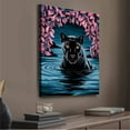 thumbnail image 2 of Vintage Abstract Black Panther Canvas Wall Art Print for Bedroom Living Room Home Decor, 2 of 8