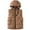 1#Coffee, variant on Kiijoy Toddler Boys Warm Padded Vest Winter Solid Sleeveless Jacket Outerwear, Sizes 3-4