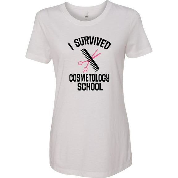 Inktastic I Survived Cosmetology School Women's T-Shirt