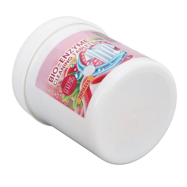 Tabletas de Limpieza de detergentes de lavandería, Tabletas de detergente de lavander de biozimas biozimas strenza adicional 20 conteo que elimina el color del color para Todas