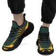 thumbnail image 2 of Coolcustomize Men's Lightweight Athletic Sneakers - Green & Yellow Sneakers, Cushioned EVA Sole, Breathable Fabric Upper & Arch - Gym, Running, Training, Women's Sport shoes, Trend Trainer, 2 of 11