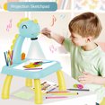 thumbnail image 1 of Jinveno Dinosaur Kids Painting Board Desk Musical LED Projector Art Drawing Table Toys, 1 of 9